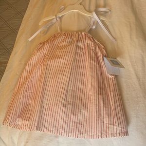 Bella Bliss Red Crayon Stripe Ella Blouse size 8